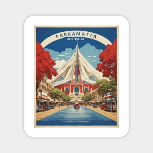 Parramatta Australia Vintage Travel Poster Tourism Magnet