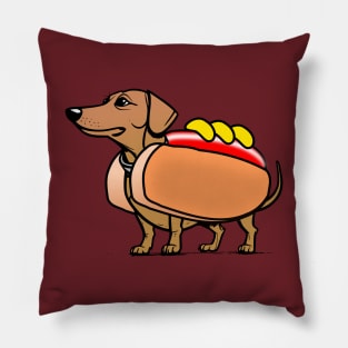 Dachshund Hotdog Sausage Pillow