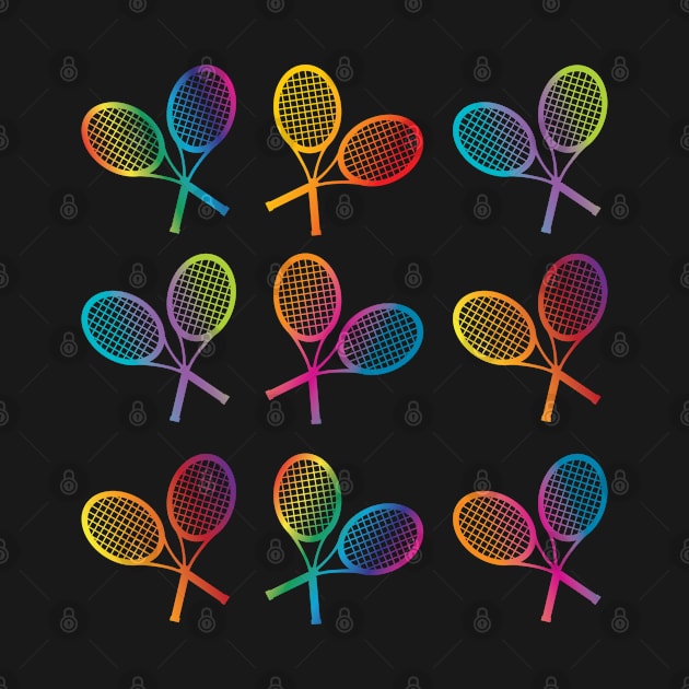 Colorful Tennis Pattern by Rayrock76