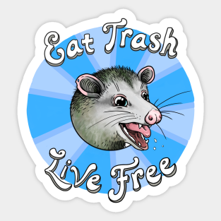 Eat Trash Get Hit By A Car Stickers Teepublic