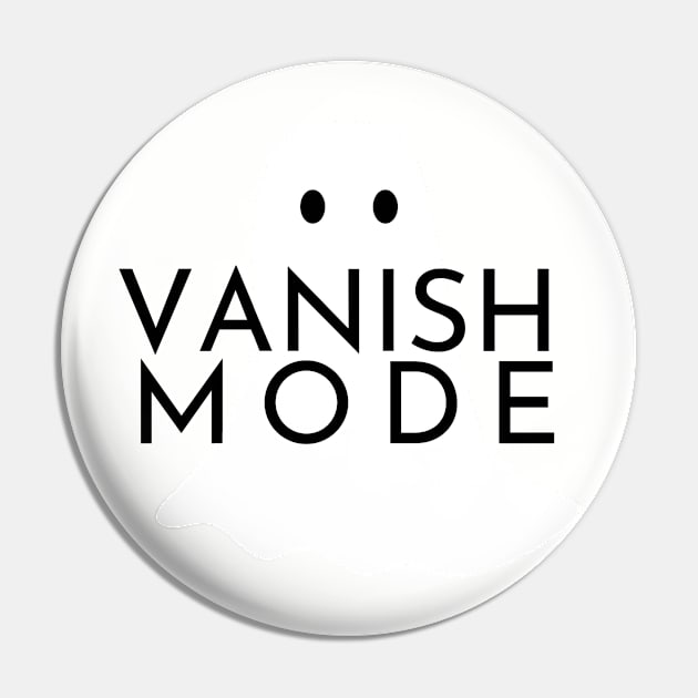 Vanish Mode Ghost Design Pin by S0CalStudios