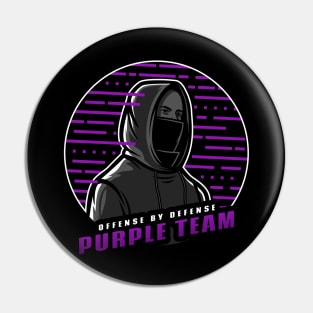 Purple Team | Hacker Design Pin