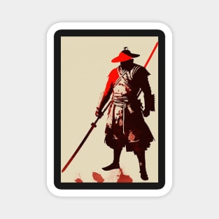 The Colors of Honor: The Symbolism of Red, White, and Black in Japanese Samurai Culture Magnet