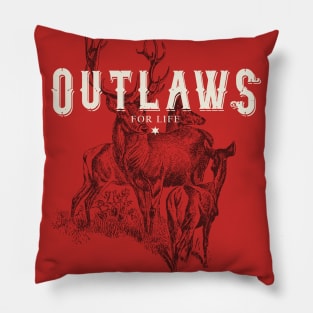 Outlaws for Life Wildlife Edition Pillow