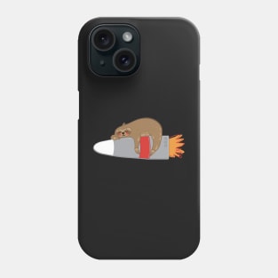 Sloth on a Rocket Phone Case