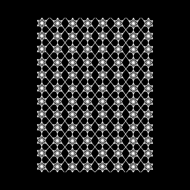 WHITE Stars Geometric by SartorisArt1