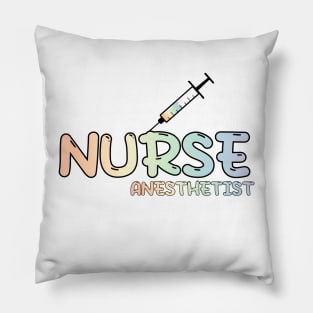 Nurse Anesthetist (CRNA) Rainbow Pillow