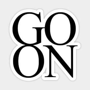 Go ON Lettering Design Magnet