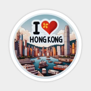 I Love Hong Kong Magnet