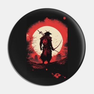 The Red Sun, a Symbol of Epic Warrior in Japanese Culture Pin