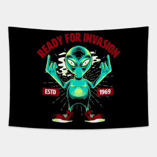 cool invasion Tapestry