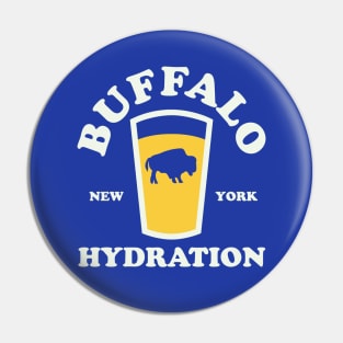 Buffalo New York Beer Buffalo Hydration Funny Pin