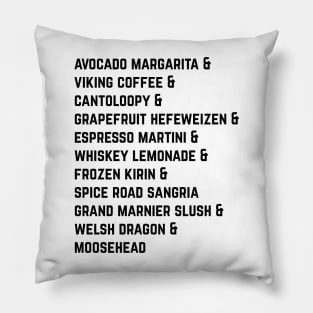 Drinking Around the World Pillow