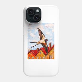 Swallow. The Symbol of Spring and Home Phone Case