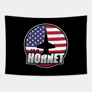 F/A-18 Hornet US Flag Tapestry