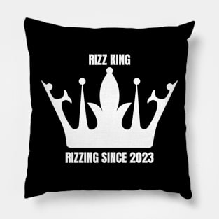 RIZZ KING RIZZING SINCE 2023 Pillow