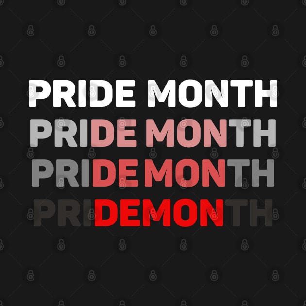 Pride Month Demon by teecloud