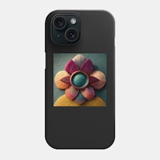 Multicolored symmetrical flower Phone Case