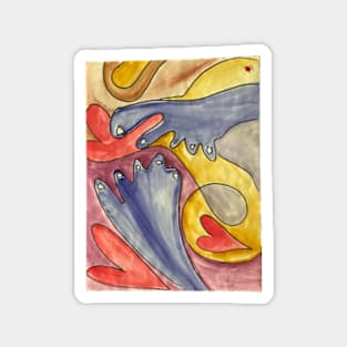 Abstract painting Magnet