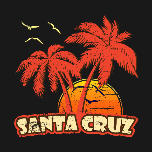 Discover Santa Cruz Vintage Sunset - Santa Cruz - T-Shirt