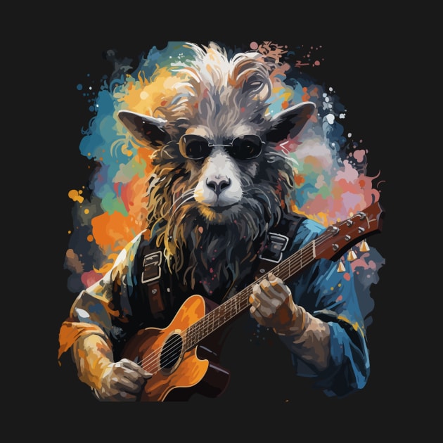 Sheep Playing Guitar by JH Mart