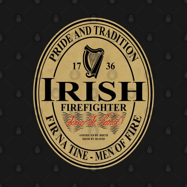 Discover Irish Firefighter - oval label - Firefighter - Hoodie