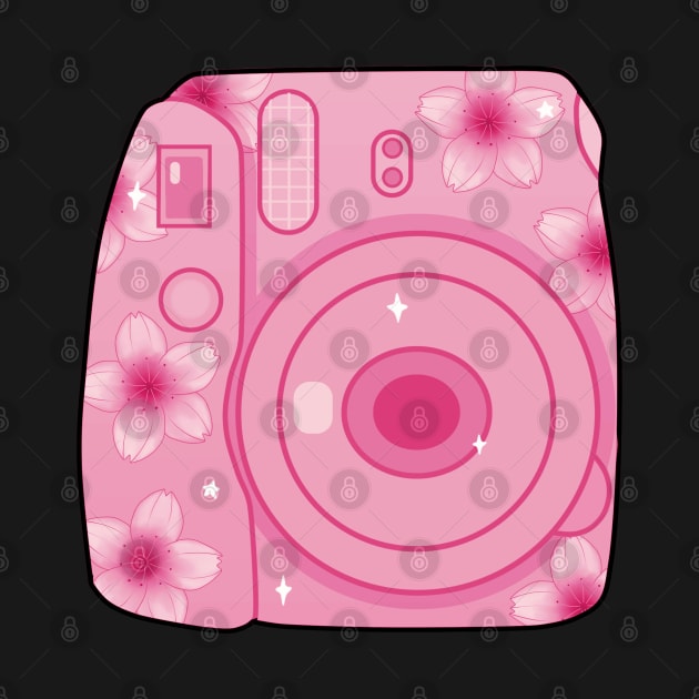 Cherry Blossom Polaroid Camera by leoleon