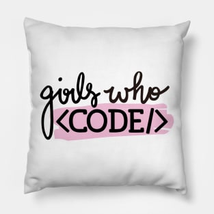 Girls Who Code Pillow