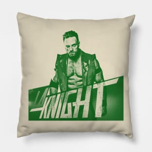 LA Knight // green solid style Pillow