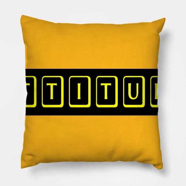 Attitude Pillow by Designz4U