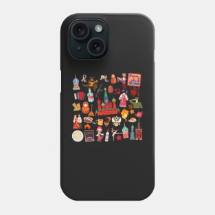 Russia Travel Icons Phone Case