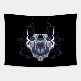 Skull teddy bear Tapestry