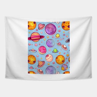 Emoji Planets Tapestry