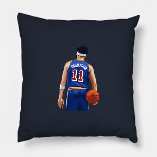 Klay Thompson Vector Back with Ball Above Waist Qiangy Pillow