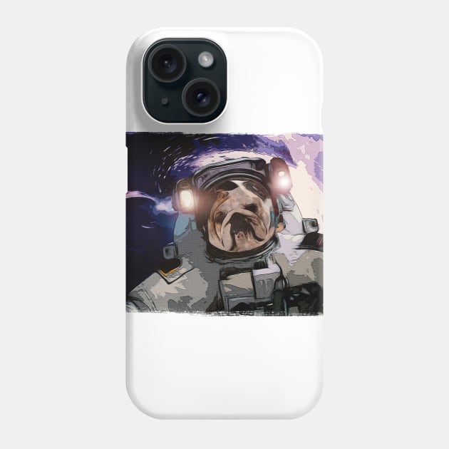 astrodog bulldog Phone Case by ElArrogante