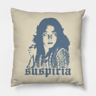 Suspiria Blue Vintage Pillow