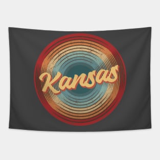 Kansas Vintage Circle Tapestry