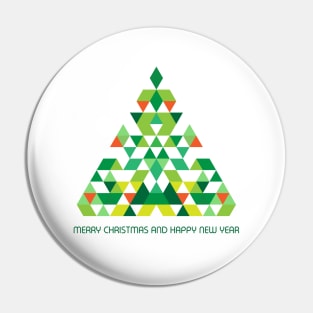 Aztec Christmas Tree Pin