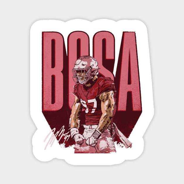 Nick Bosa San Francisco Bold - Nick Bosa - Magnet | TeePublic