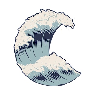 Stylized Wave T-Shirt