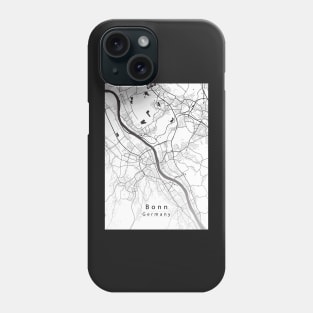 Bonn Germany City Map white Phone Case