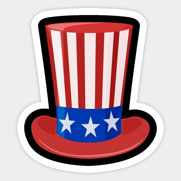 american flag top hat