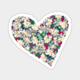 floral heart Magnet