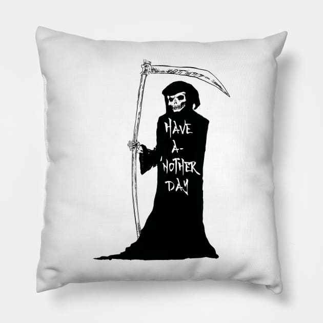 grim greeting Pillow by bobdix