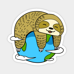 Sloth Earth Magnet