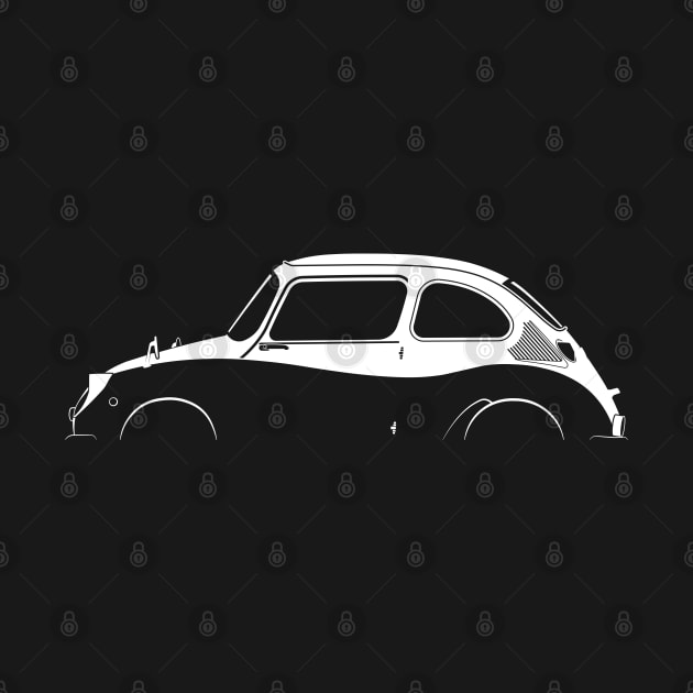 Subaru 360 Silhouette by Car-Silhouettes