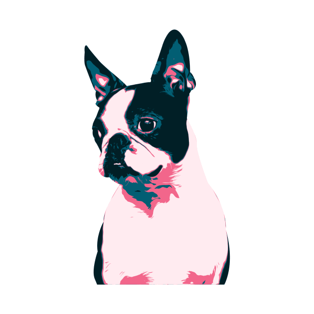 French Bulldog Dog Vintage Art by boholoc0