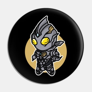 Ultraman Trigger Dark Chibi Style Kawaii Pin