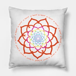 Happy Mandala Pillow