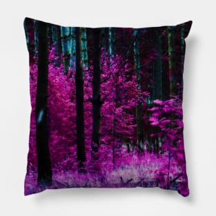 Fantasy purple forest 2 Pillow